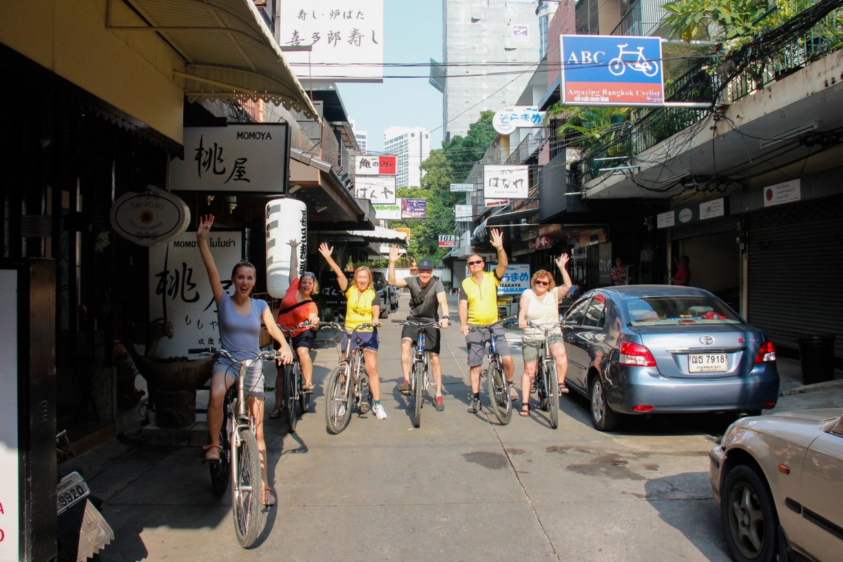 cykeltur i Bangkok