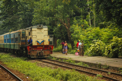 The circular train, Yangon