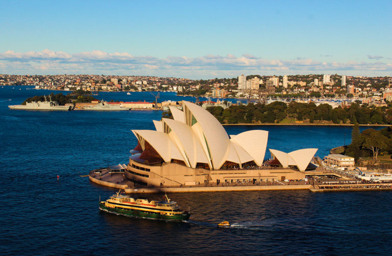 Udsigten fra Pylon Lookout, Sydney - en af mange gode oplevelser og seværdigheder i Sydney