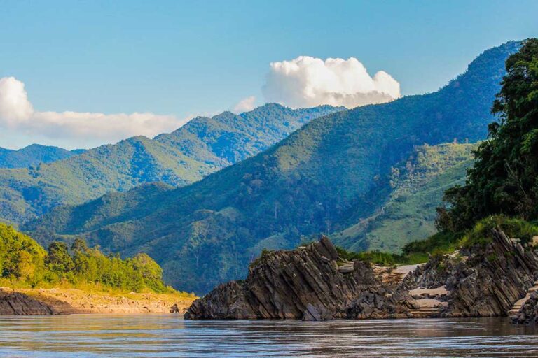 smukke landskaber i Laos