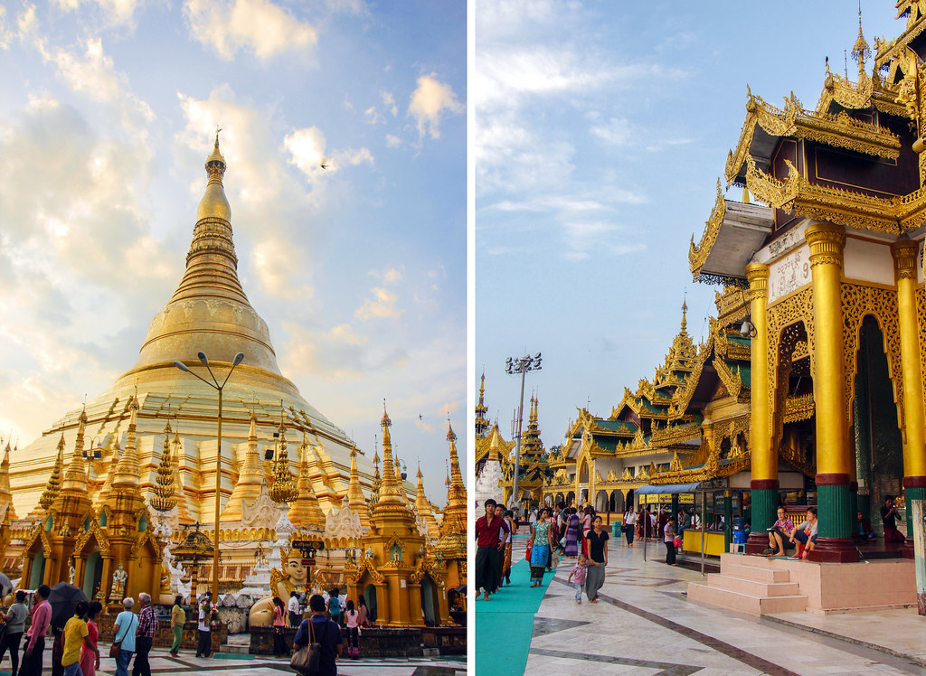 livet ved Shwedagon Pagoden i Yangon