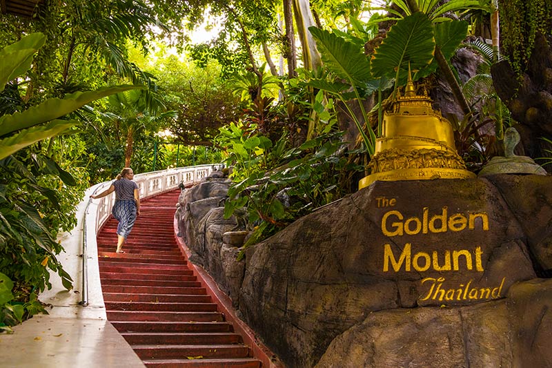 wat saket/golden temple/Golden mount i Bangkok