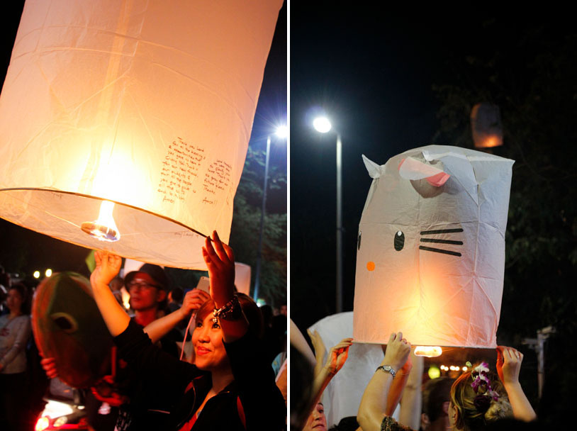 Lanternefestival i Chiang Mai, Thailand