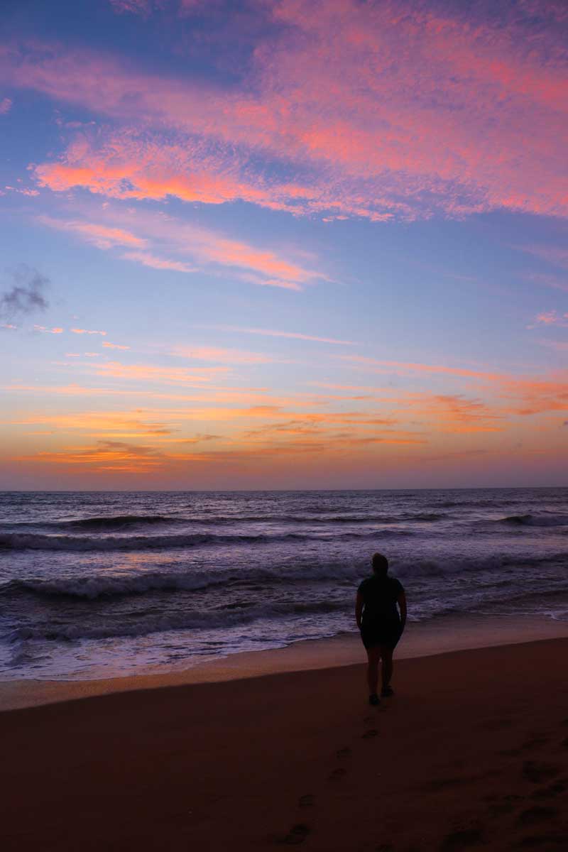 solnedgang i Negombo