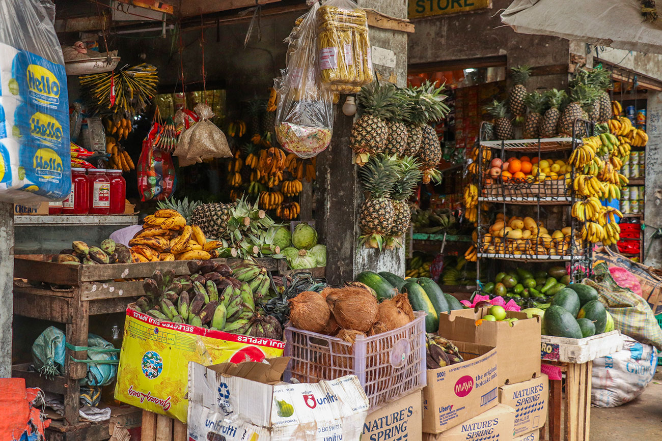det lokale marked i El Nido, Palawan