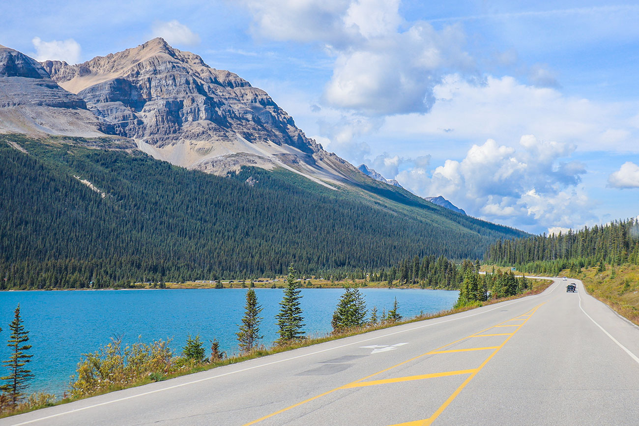 icefield parkway i Canada