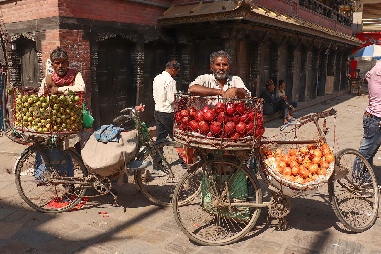 frugtmænd i Kathmandu