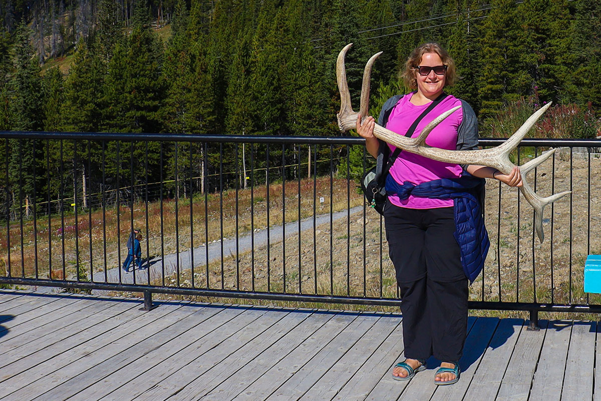 en rejseblogger ved Lake Louise Gondola