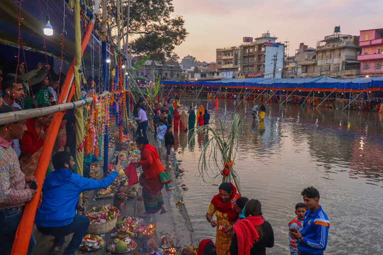 flod i Kathmandu