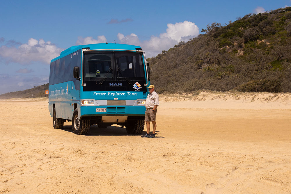 bustur på Fraser Island