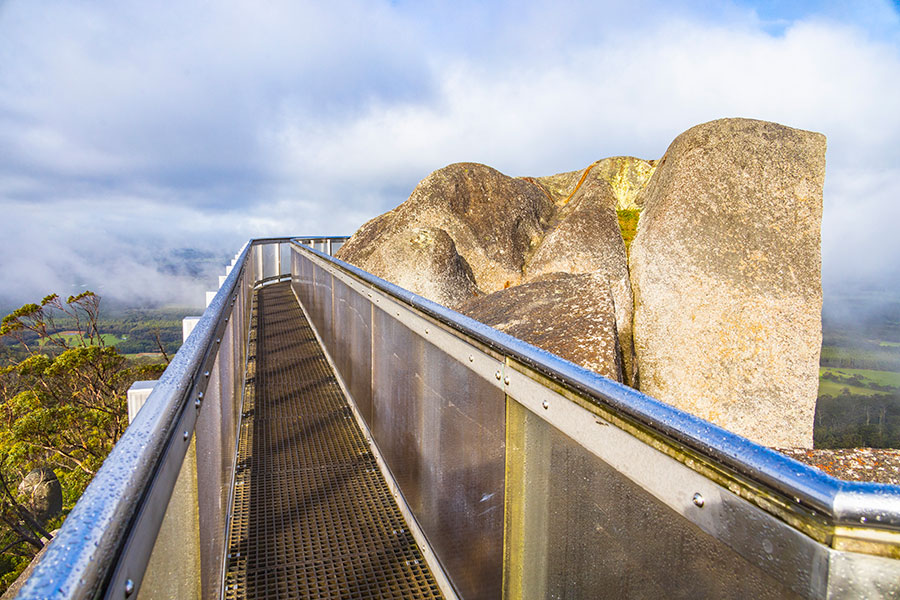 Granite Skywalk i Porongurup National Park, western australia